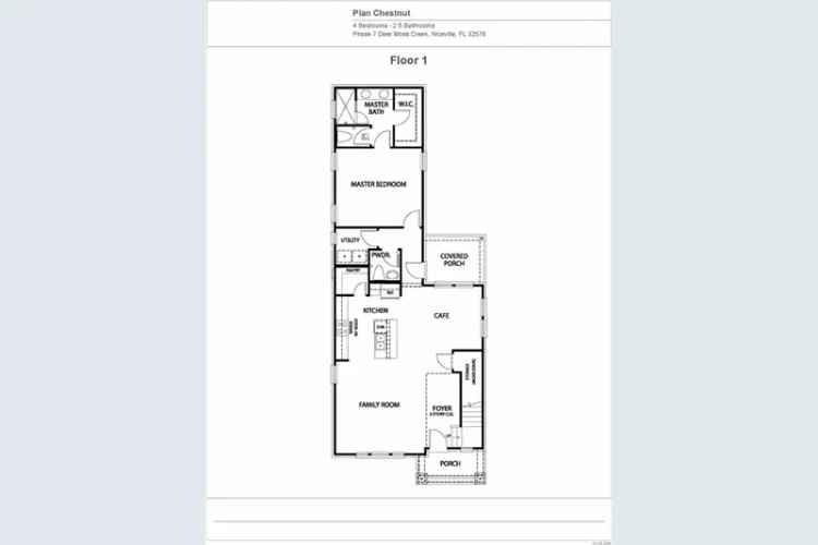 4 Bed 2.5 Bath Florida Craftsman Home New Construction