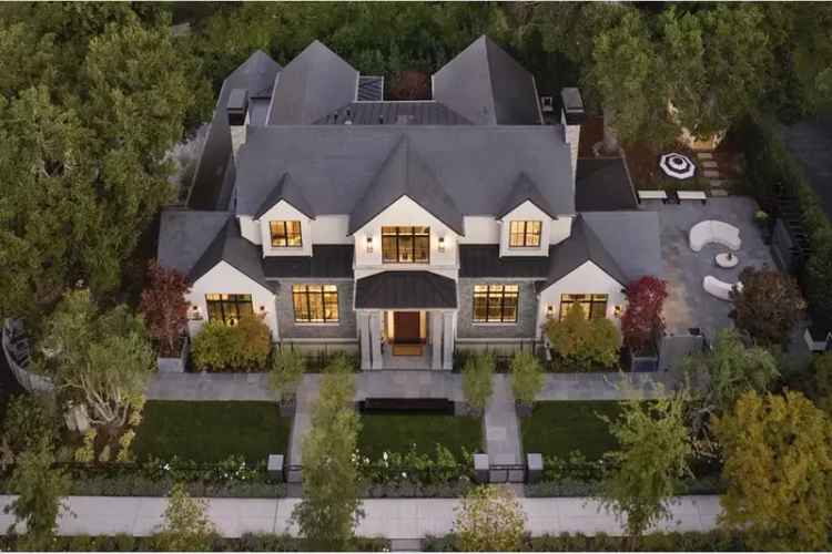 Grand New French Contemporary Estate in Old Palo Alto