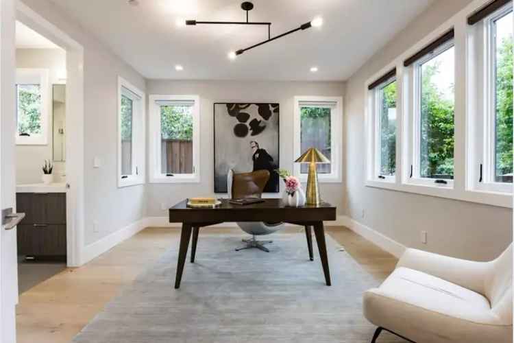 Modern Barron Park Home 5 Ensuite Bedrooms Chef's Kitchen Expansive Backyard