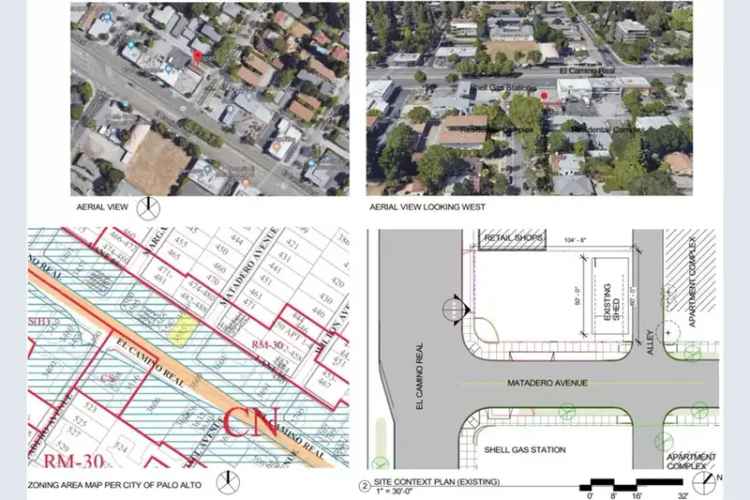 Palo Alto Development Opportunity 7015 sq ft Approved Entitlements