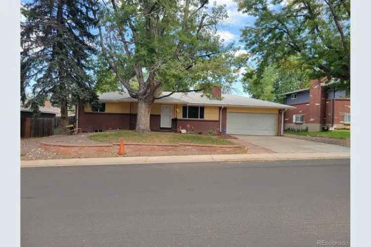 Brick Ranch Home in Cherry Creek School District
